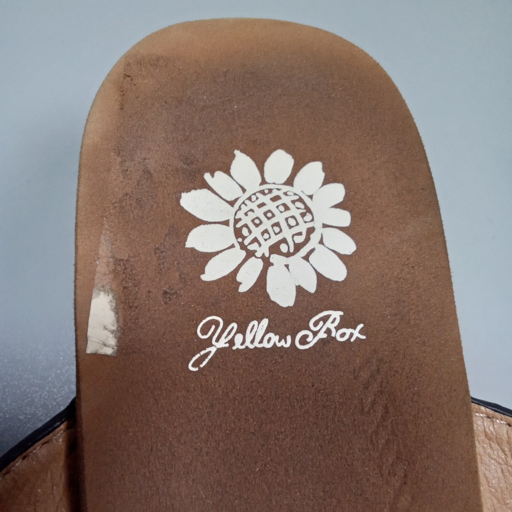 Yellow Box Akina Womens Black Cork Wedge Platform Slide Sandals Size 8 - Picture 3 of 6